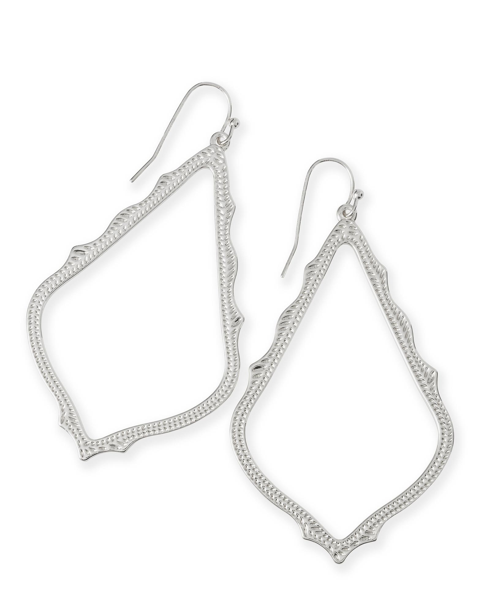 KENDRA SCOTT SOPHEE COLLECTION RHODIUM PLATED BRASS FASHION EARRINGS