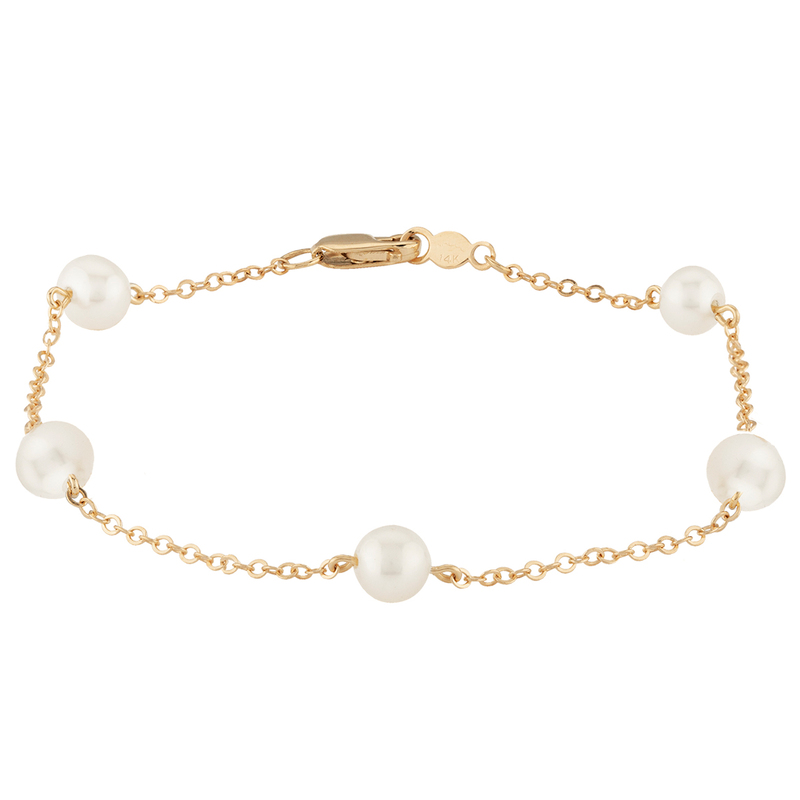14K Gold Titanium Steel Adjustable Shaped Freshwater Pearl 3-5mm Jewelry  Bracelet - China Bangle and Stainless price | Made-in-China.com