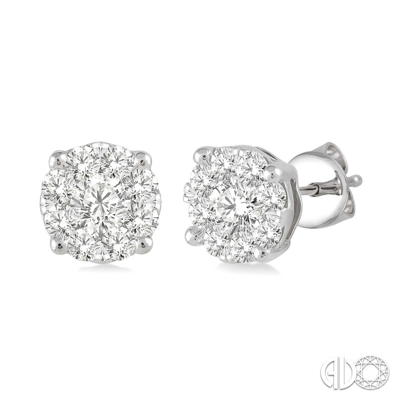 Round Diamond Earrings