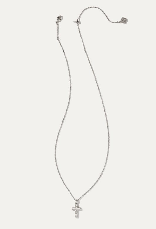 KENDRA SCOTT CROSS COLLECTION RHODIUM PLATED BRASS 19