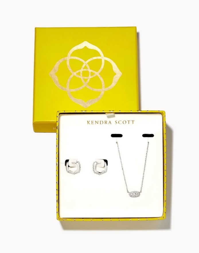 KENDRA SCOTT GRAYSON RHODIUM PLATED BRASS 19