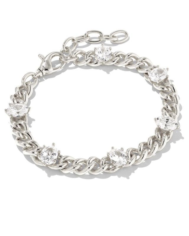 KENDRA SCOTT CAILIN COLLECTION RHODIUM PLATED BRASS 6.5