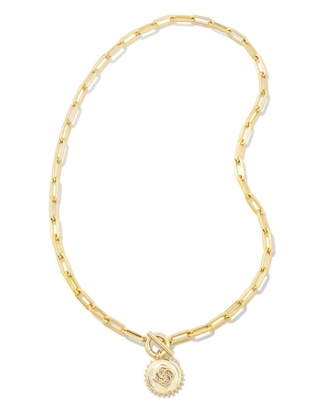 KENDRA SCOTT BRIELLE COLLECTION 14K YELLOW GOLD PLATED BRASS 18