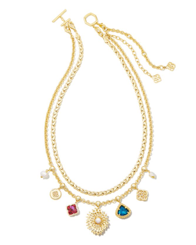 KENDRA SCOTT BRIELLE COLLECTION 14K YELLOW GOLD PLATED BRASS 18