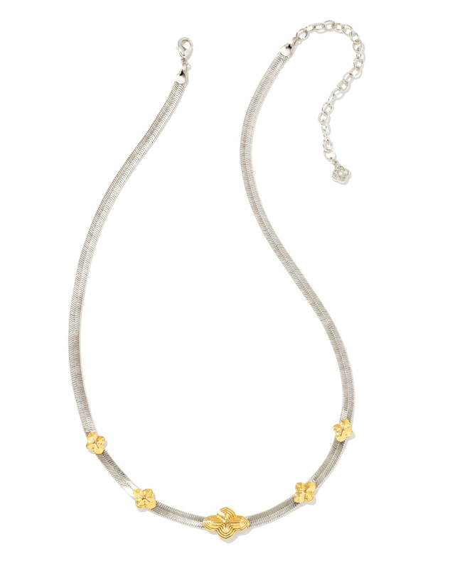 KENDRA SCOTT ABBIE COLLECTION RHODIUM AND 14K YELLOW GOLD PLATED BRASS FASHION 16