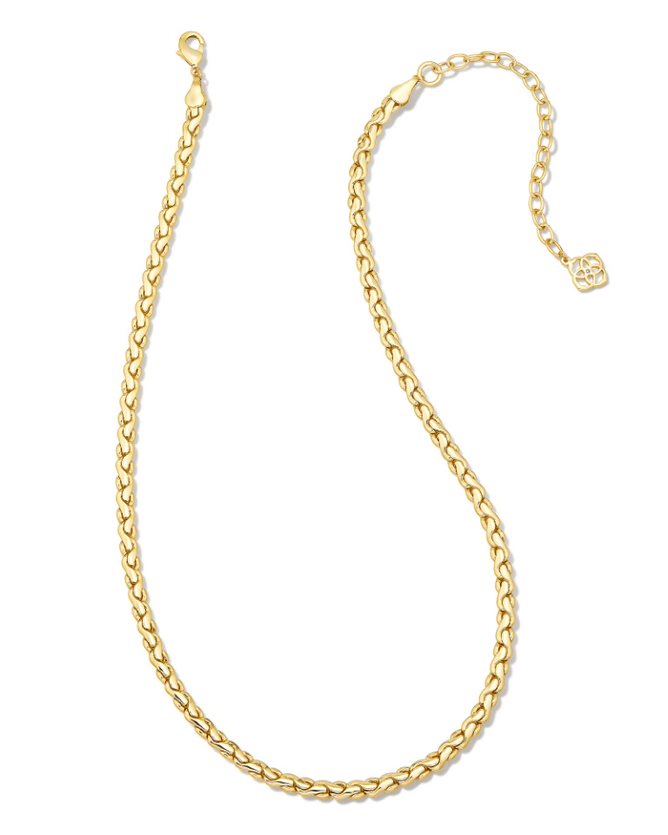 KENDRA SCOTT BRIELLE COLLECTION 14K YELLOW GOLD PLATED BRASS 17