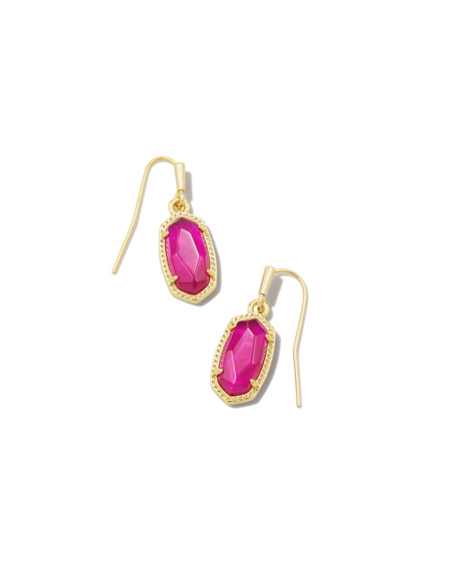 KENDRA SCOTT LEE COLLECTION 14K YELLOW GOLD PLATED BRASS FASHION EARRINGS WITH AZALEA ILLUSION