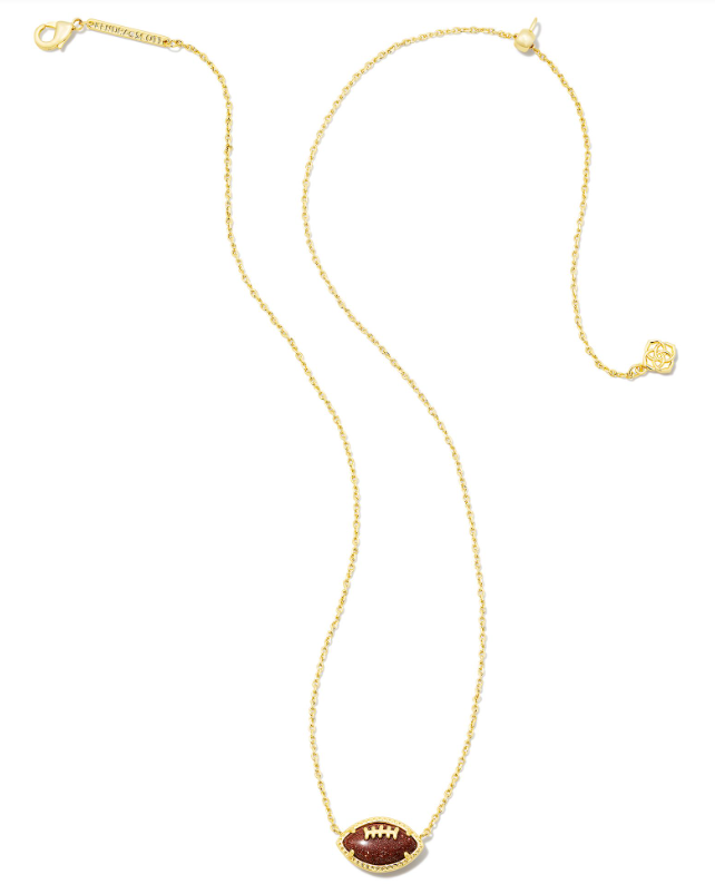 KENDRA SCOTT FOOTBALL COLLECTION 14K YELLOW GOLD PLATED BRASS 19