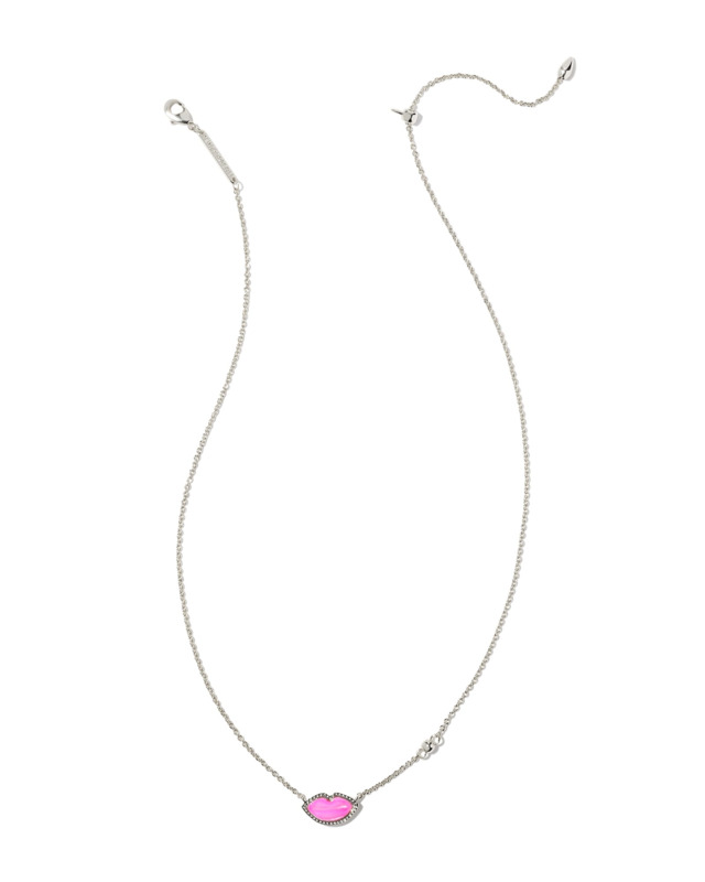 KENDRA SCOTT LIPS COLLECTION RHODIUM PLATED BRASS 18