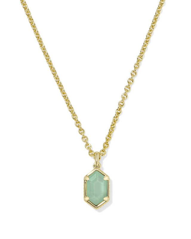 KENDRA SCOTT HALLIE COLLECTION 14K YELLOW GOLD PLATED BRASS 18