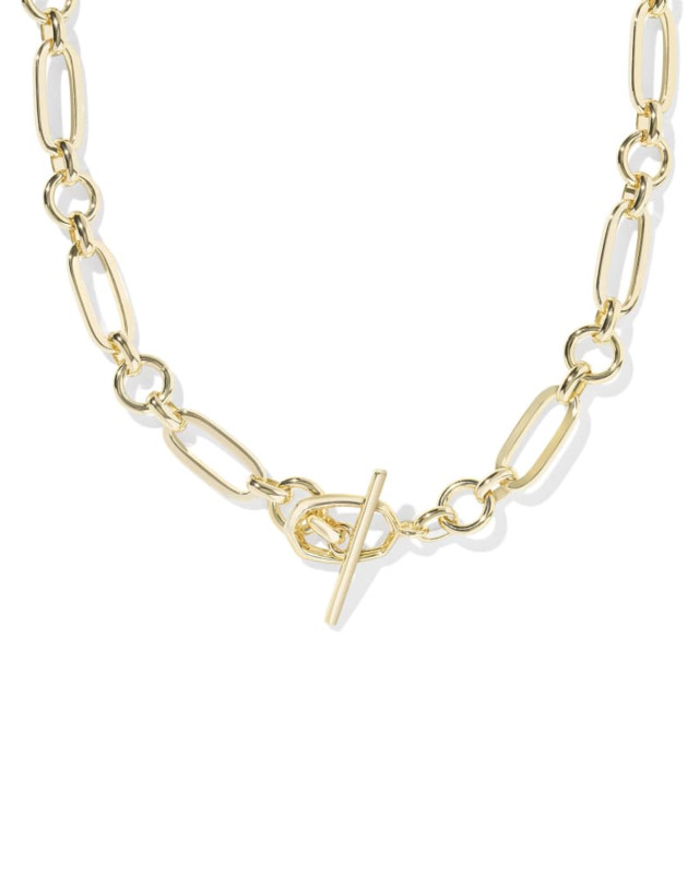 KENDRA SCOTT SLYVIA COLLECTION 14K YELLOW GOLD PLATED BRASS 17.5