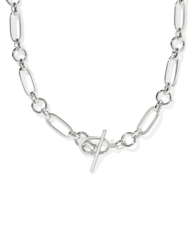 KENDRA SCOTT SLYVIA COLLECTION RHODIUM PLATED BRASS 17.5