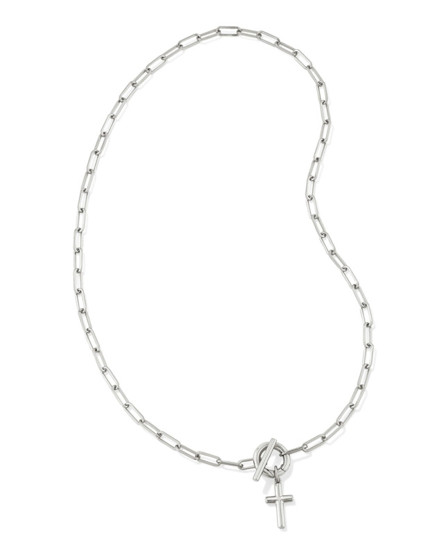 KENDRA SCOTT RHODIUM PLATED BRASS 18
