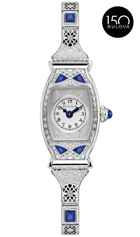 LADIES BULOVA SILVER-TONE STAINLESS STEEL 150TH ANNIVERSARY LIMITED EDITION MISS AMERICA WATCH #367 OF 600