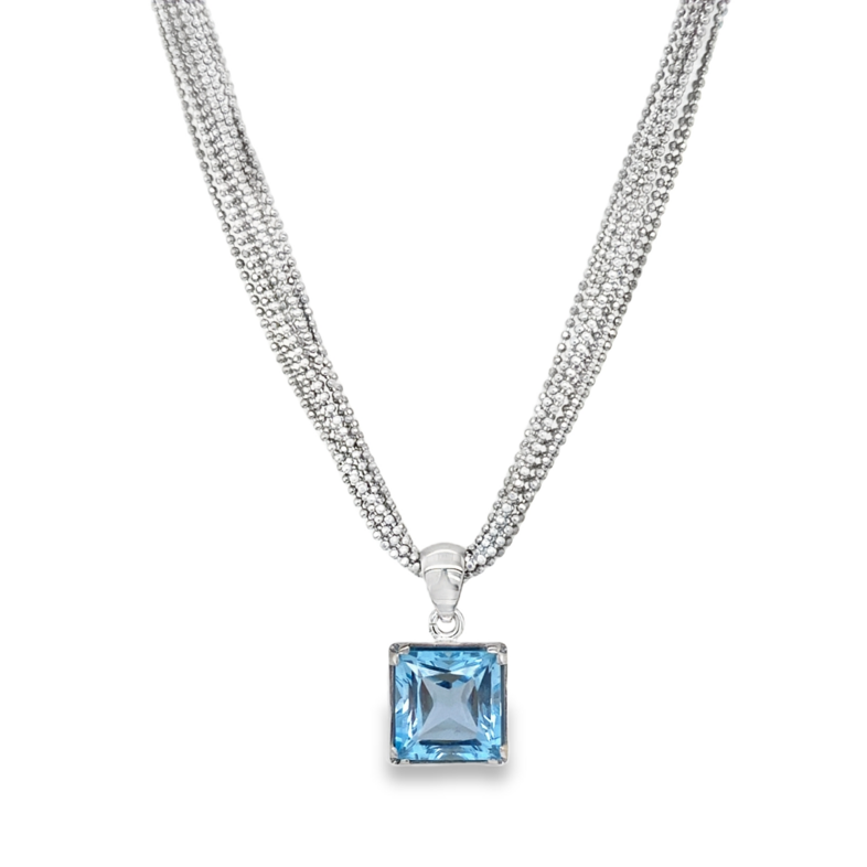 14K WHITE GOLD MULTI STRAND ESTATE 16