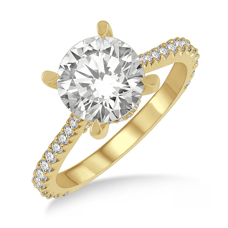 Round Engagement Ring Setting