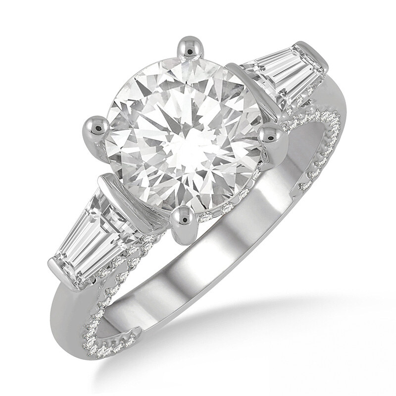 Round Engagement Ring Setting