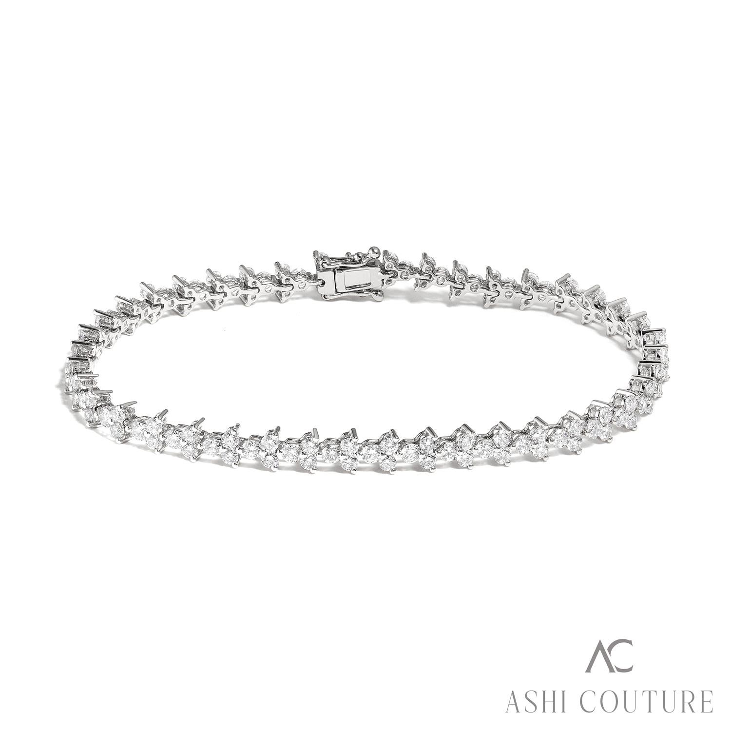 14K WHITE GOLD DUCHESS DIAMOND BRACELET 6.75