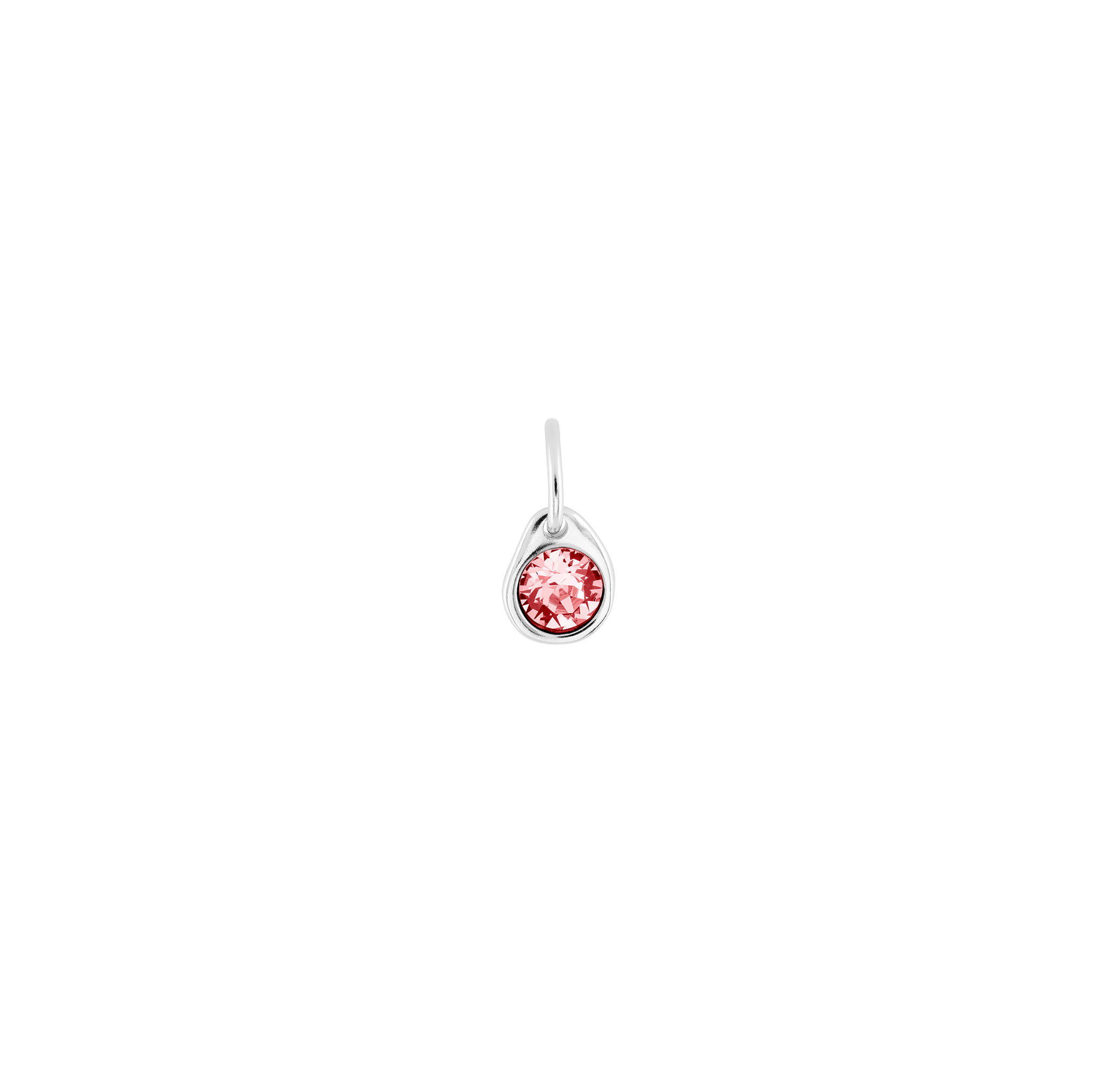UNO DE 50 SILVER PLATED ROSA CHARM