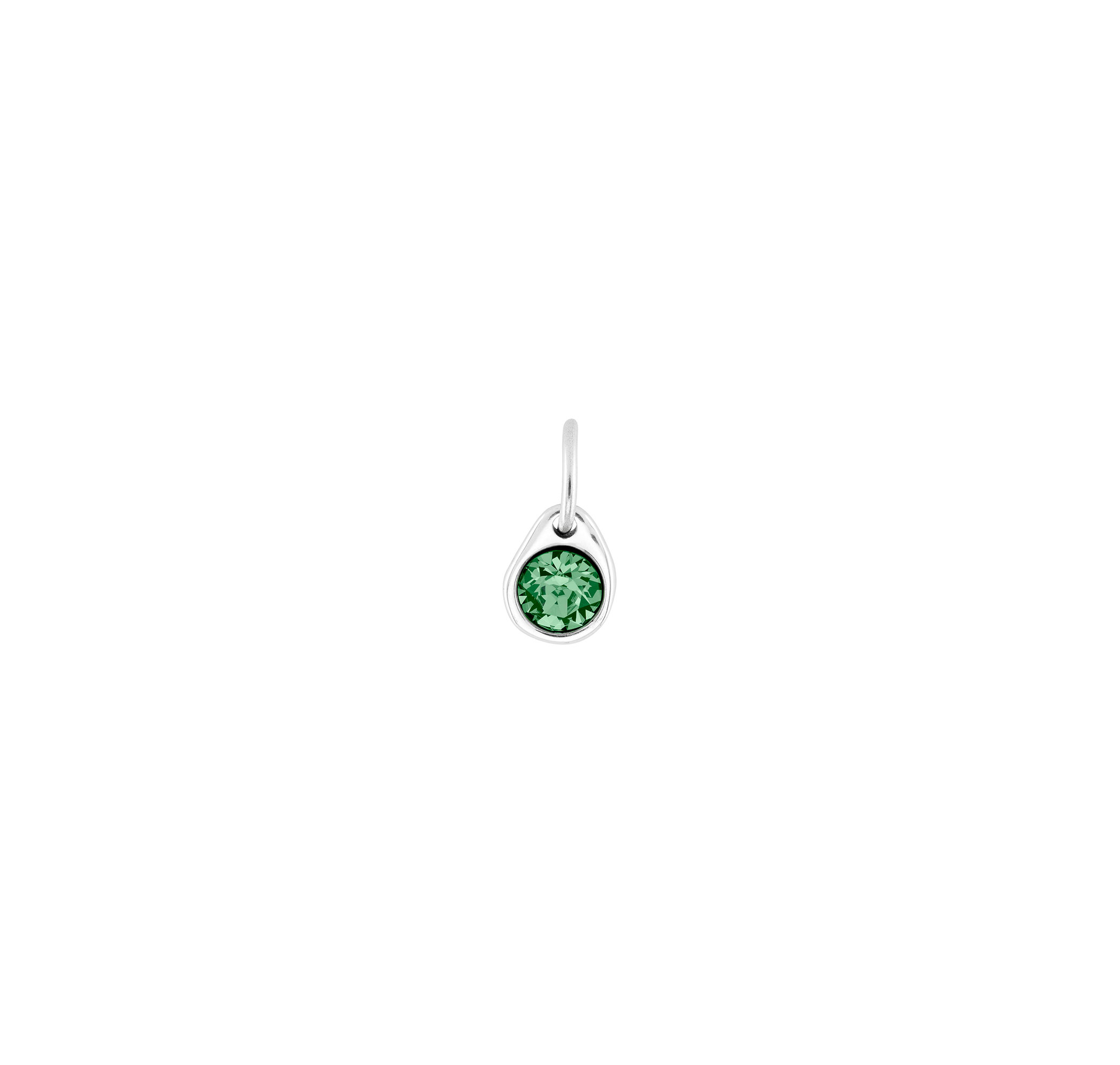 UNO DE 50 GREEN SILVER PLATED CHARM