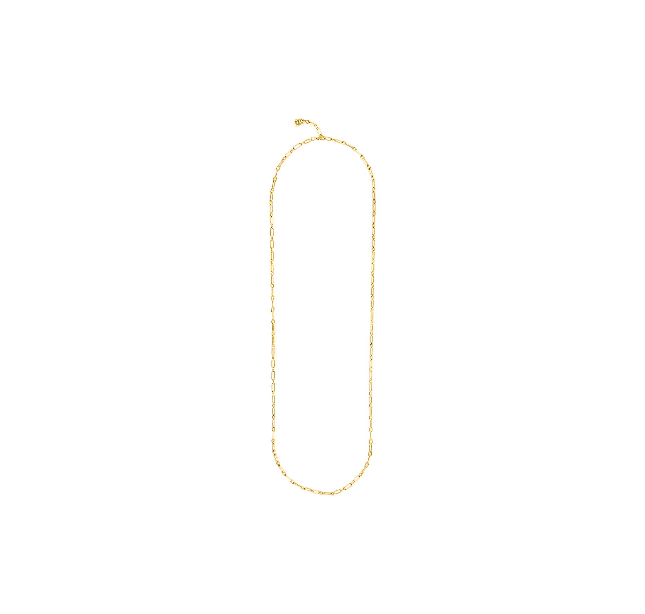 UNODE50 GOLD TONE PLATED OVAL LINK 34