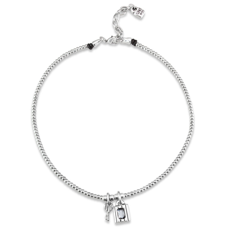 UNODE50 THE GUARDIAN LOCK & KEY SILVER PLATED 17
