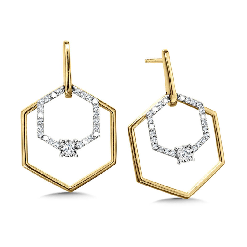 Diamond Drop Earrings