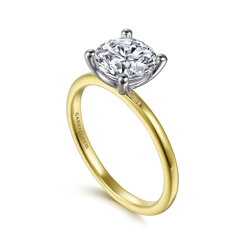 Round Solitaire Engagement Ring Setting