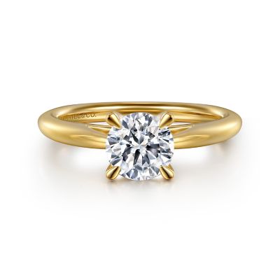 14K YELLOW GOLD SOLITAIRE MOUNTING SIZE 6.5