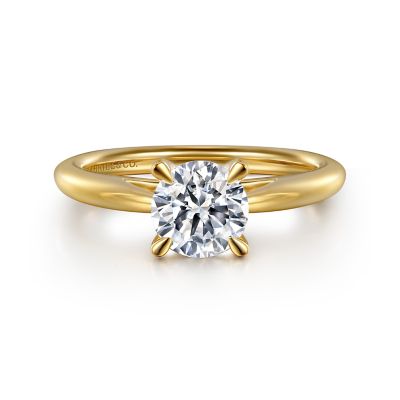 Round Solitaire Engagement Ring Setting