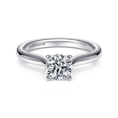 Round Solitaire Engagement Ring Setting