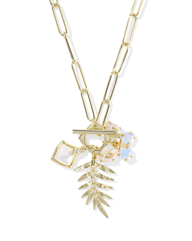 KENDRA SCOTT BIANCA COLLECTION 14K YELLOW GOLD PLATED BRASS 17.5