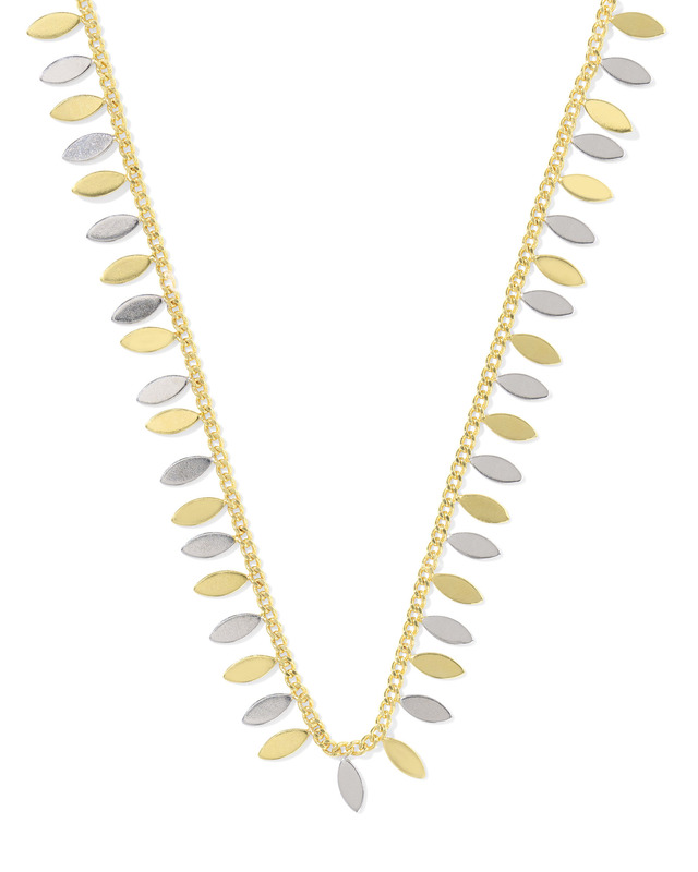 KENDRA SCOTT KAYLA COLLECTION RHODIUM AND 14K YELLOW GOLD PLATED BRASS 19