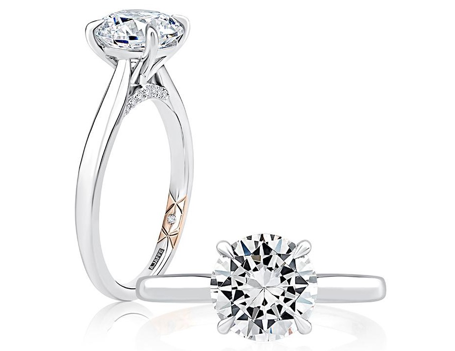 Round Solitaire Engagement Ring Setting