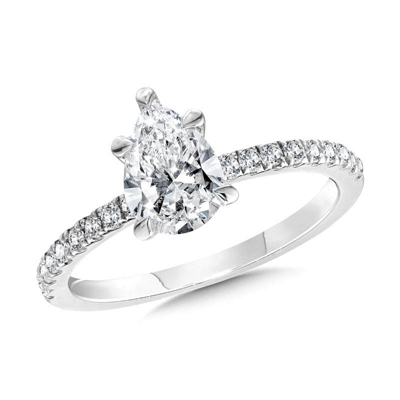 Laboratory Created Diamond Engagement Ring