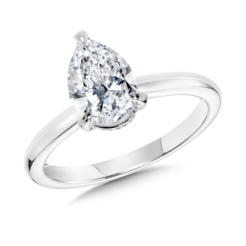 Laboratory Created Diamond Engagement Ring