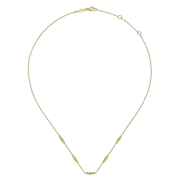 GABRIEL & CO 14K YELLOW GOLD 17.5