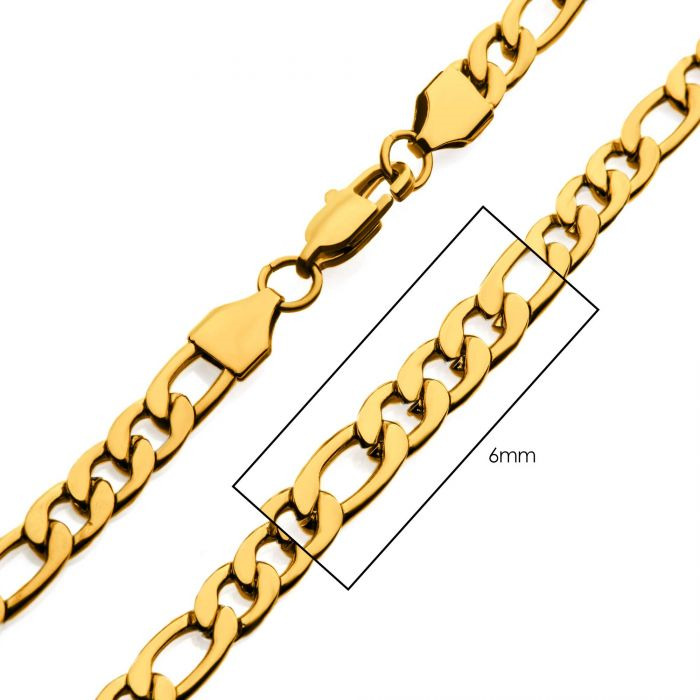 18K YELLOW GOLD PLATED STAINLESS STEEL 24