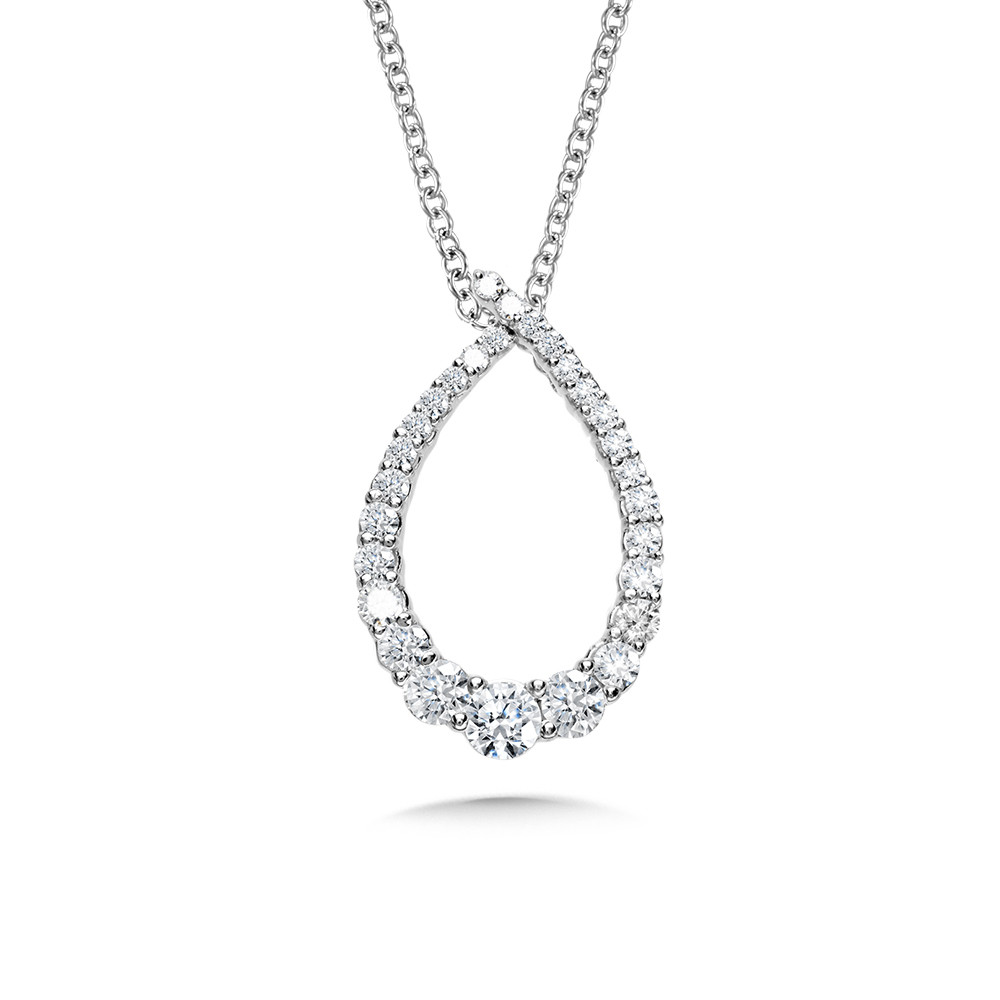 Diamond Tear Drop Pendant