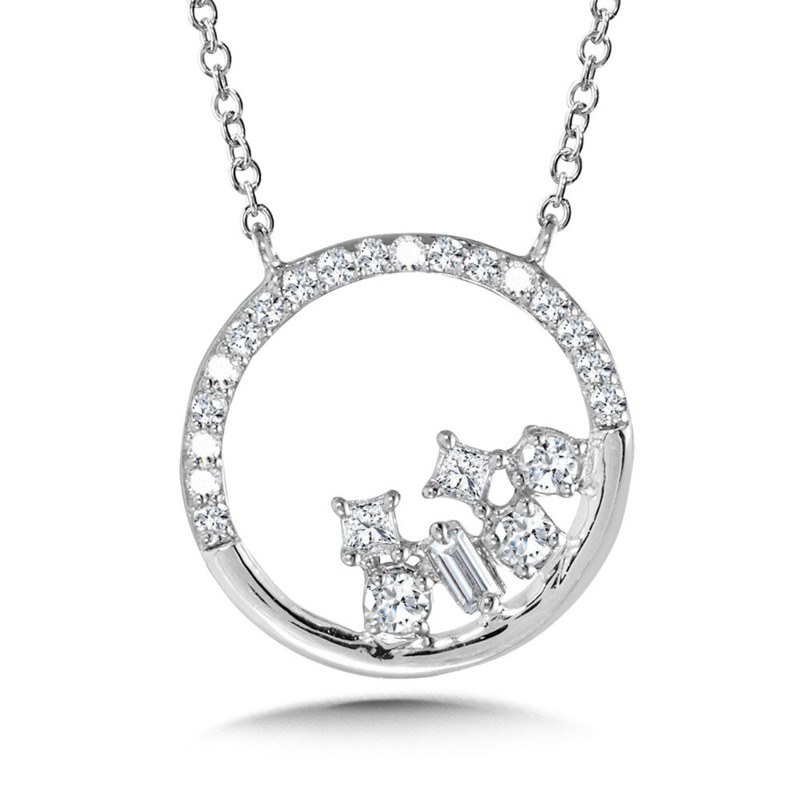 Diamond Circle Necklace