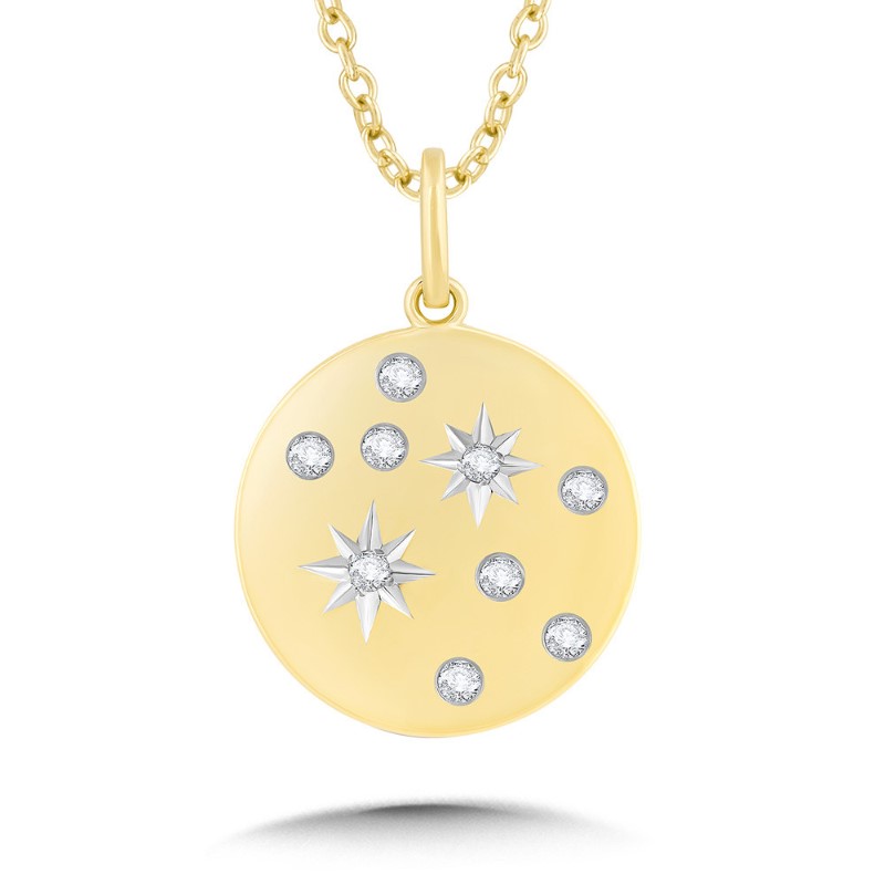 Diamond Disc Pendant