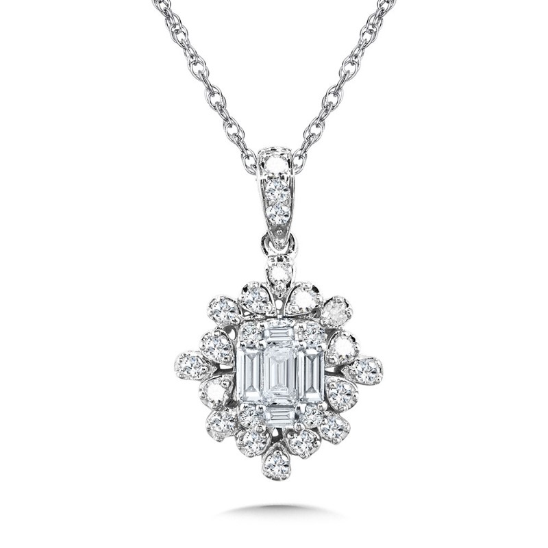 Diamond Halo Pendant