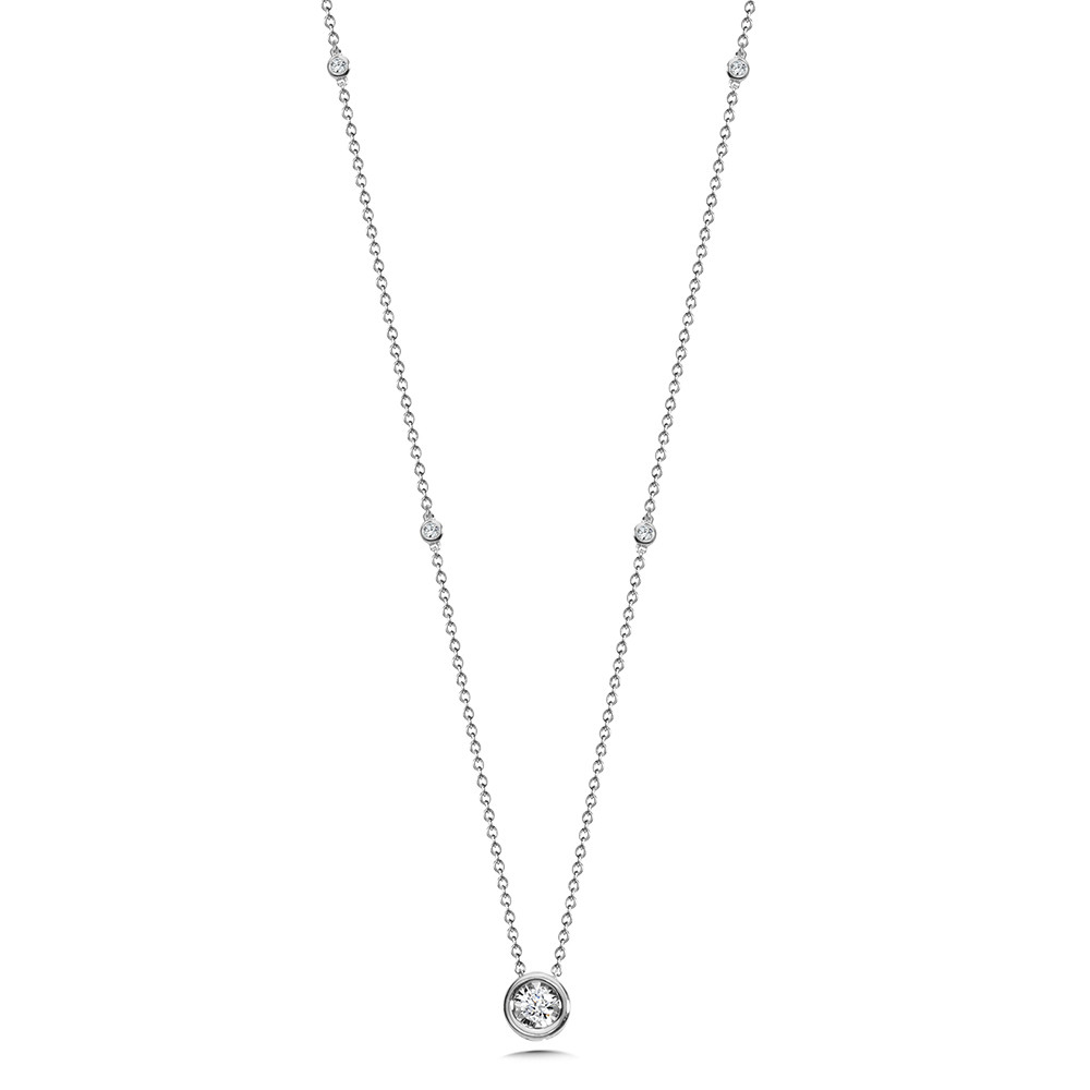 Diamond Bezel Necklace