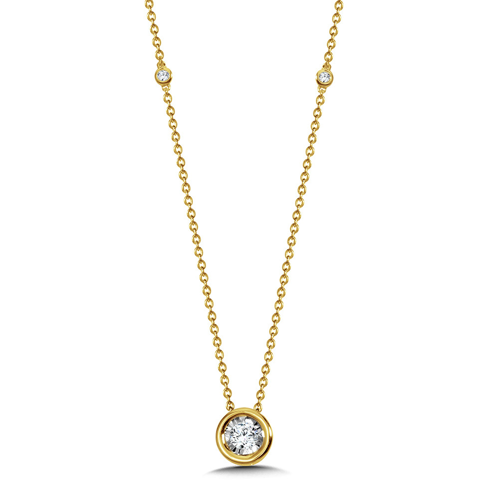 Diamond Bezel Pendant