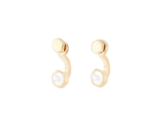 UNO DE 50 METAMORPHOSIS COLLECTION MEANT TO BE GOLD PLATED FASHION EARRINGS
