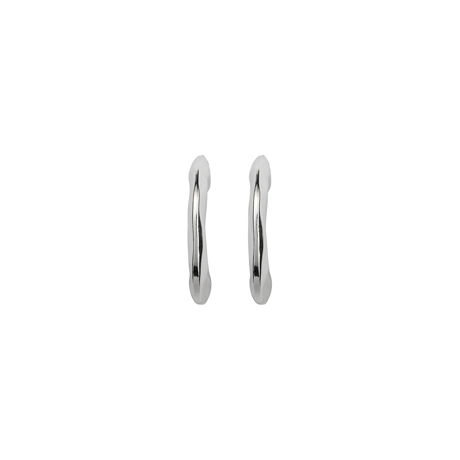 UNO DE 50 SILVER PLATED NIMBO HOOP EARRINGS