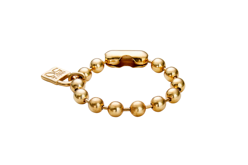 UNO DE 50 GOLD PLATED SNOWFLAKE BRACELET SIZE MEDIUM
