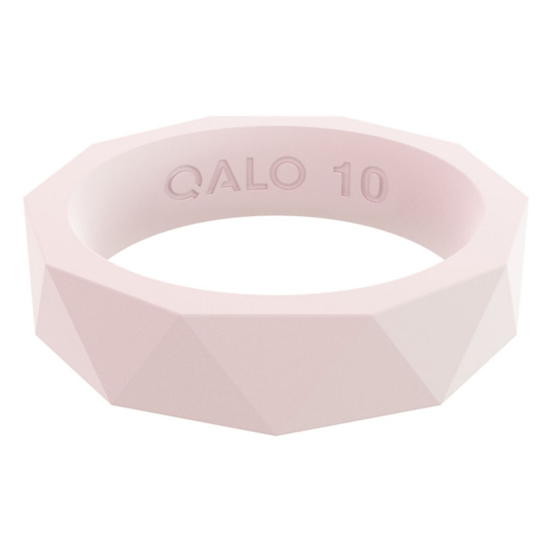 QALO STANDARD WOMEN'S BLUSH PRISM SILICONE RING SIZE 6