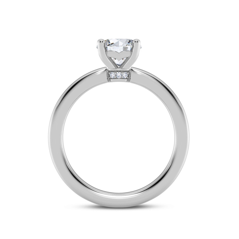 Round Solitaire Engagement Ring Setting