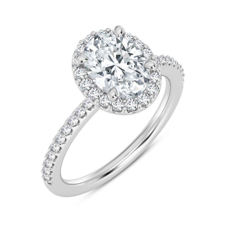 Oval Engagement Ring Setting